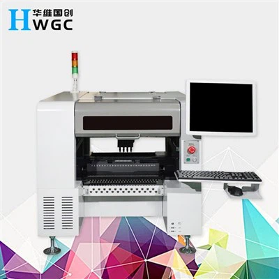 Машина за вземане и поставяне Възможност за бързо вземане и поставяне със скорост 7000 Cph за 48 интегрални схеми и BGA SMT HW-T4-44F/50F